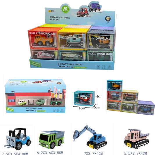 Pack de 12 Máquinas de construcción
