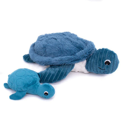 Peluche Tortuga Sauvenou Mamá y Bebé - Azul