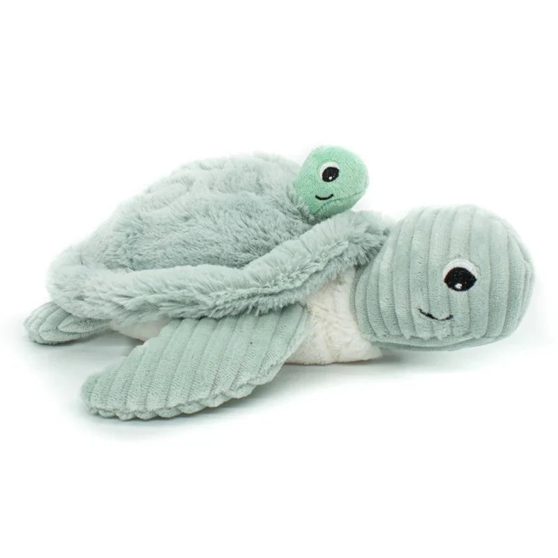 Peluche Tortuga Sauvenou Mamá y Bebé - Menta