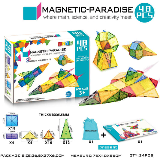 Bloques Magnéticos. 48 Piezas