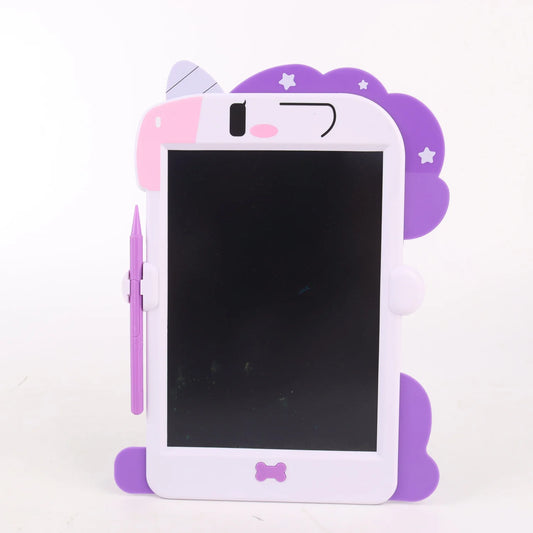 Pizarra de Dibujo a color. Diseño Unicornio Morado