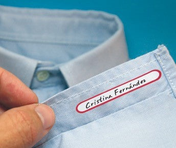 Etiquetas para ropa escribir y planchar