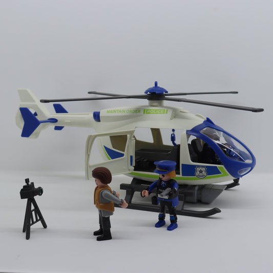 Helicóptero de Policía con Luz