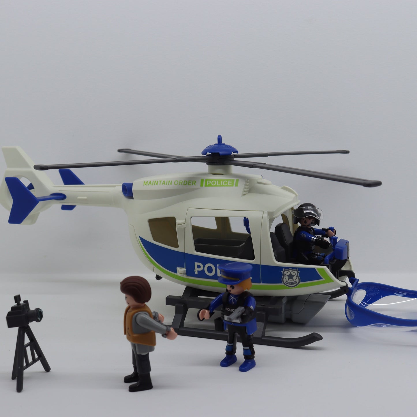 Helicóptero de Policía con Luz