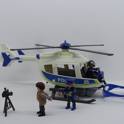 Helicóptero de Policía con Luz