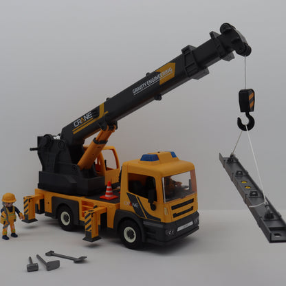 Camión Grúa de Ingeniería con Luz y Sonido