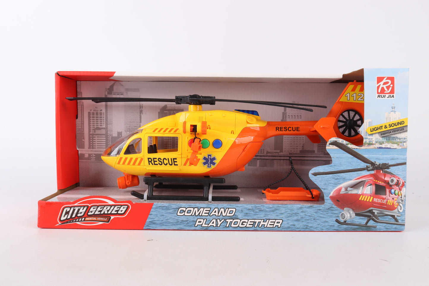 Helicóptero de Rescate con luces y sonido