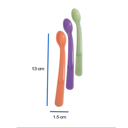 Pack de 3 cucharas suaves con sensor de calor
