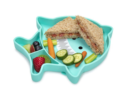 Plato de silicona con succión - Tiburón