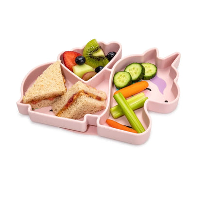 Plato de silicona con succión - Unicornio