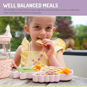 Plato de silicona con succión - Unicornio