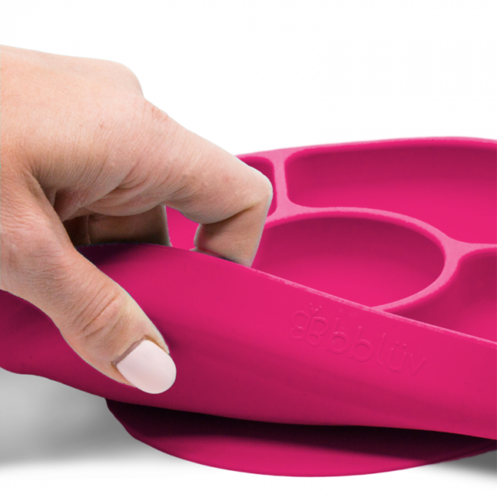 Set de plato y cuchara de silicona Yümi